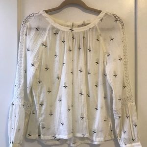 NWT XS-Petite Loft Blouse.